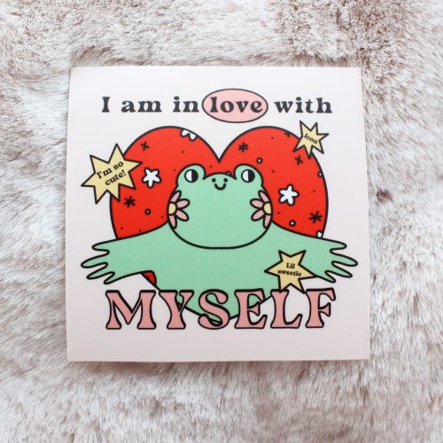 1stickerlovemyselffrog