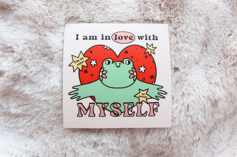 1stickerlovemyselffrog