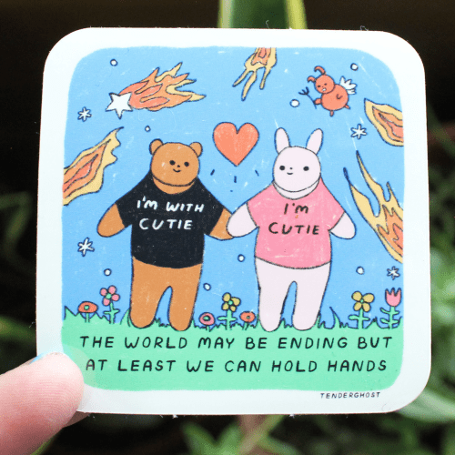 Hold Hands Sticker