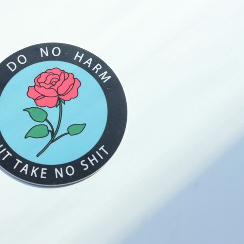 no harm sticker