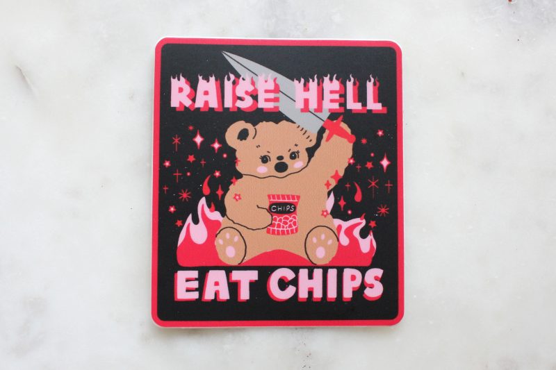 raisehelleatchipssticker